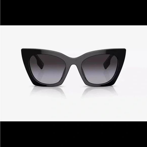 New BURBERRY BE4372U 30018G Black/Gray Gradient 52-20-140
